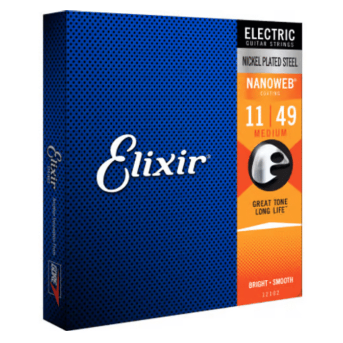 Cuerdas de Eléctrica ELIXIR NANOWEB Medium 11-49