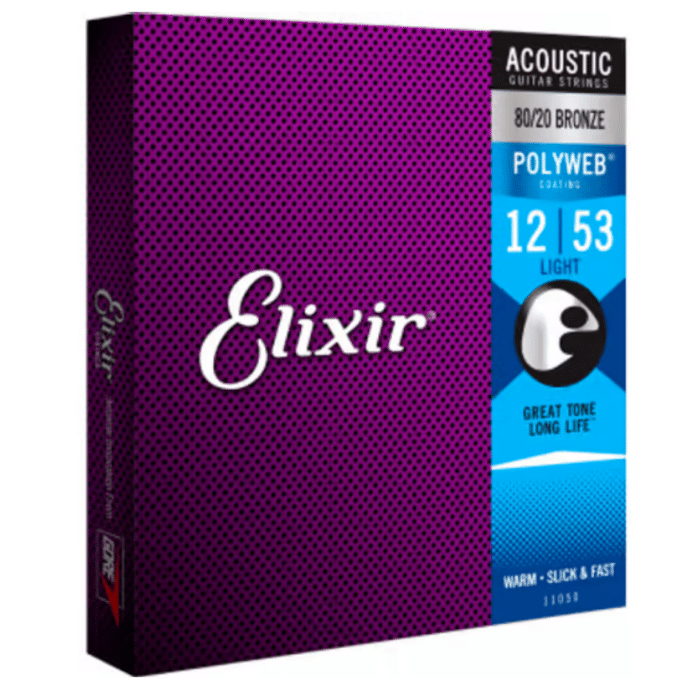 Cuerdas de Acústica Elixir PolyWeb Light 12-53 Bronze